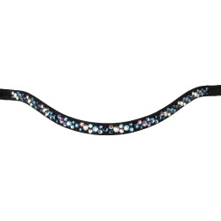Frontal com strass modelo Spirit Preto / azul