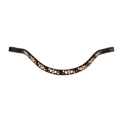 Frontal com strass modelo Spirit Preto / dourado