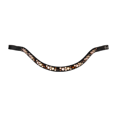 Frontal com strass modelo Spirit Preto / dourado