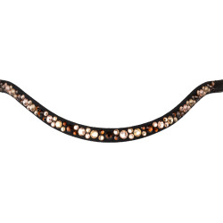 Frontal com strass modelo Spirit Preto / dourado