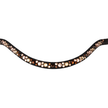Frontal com strass modelo Spirit Preto / dourado