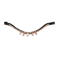 Frontal com strass modelo gota Preto / laranja / rosa Motivos