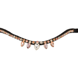Frontal com strass modelo gota