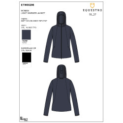 Softshell mulher linha dobrável Blazer marinho Azul-marinho