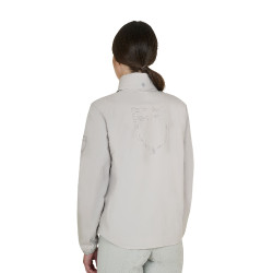 Softshell mulher com logótipo nas costas Névoa do porto Cinzento