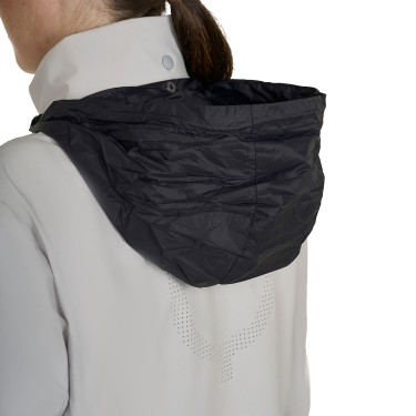 Softshell mulher com logótipo nas costas Névoa do porto Cinzento
