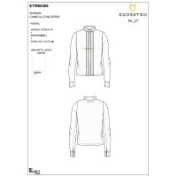 Polo de concurso feminino em estilo camisa Branco Polo de concurso feminino em estilo camisa Branco