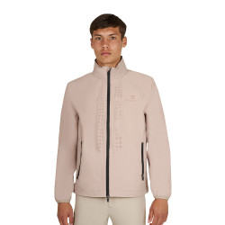 Softshell homem logótipo nas costas Oxford bronzeado Rosa