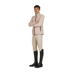 Softshell homem logótipo nas costas Oxford bronzeado Rosa