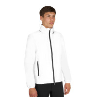 Softshell homem logótipo nas costas Branco