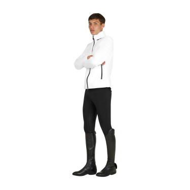 Softshell homem logótipo nas costas Branco