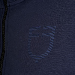 Moletom masculino com capuz ajustável e zíper Blazer marinho Azul-marinho