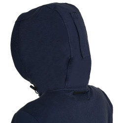 Moletom feminino com capuz ajustável e zíper Blazer marinho Azul-marinho