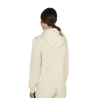 Moletom feminino com capuz ajustável e zíper Blazer marinho Azul-marinho