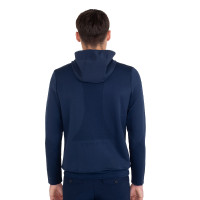Camisola técnica masculina com capuz e inserções em micromalha Blazer marinho Azul-marinho