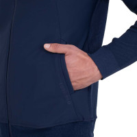 Camisola técnica masculina com capuz e inserções em micromalha Blazer marinho Azul-marinho