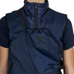 Colete infantil unissexo linha Foldable Blazer marinho Azul-marinho