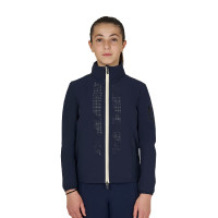 Softshell infantil unissex logótipo nas costas Blazer marinho Azul-marinho