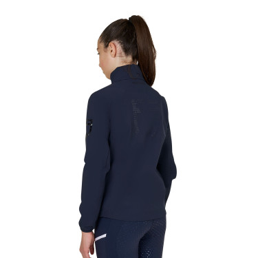 Softshell infantil unissex logótipo nas costas Blazer marinho Azul-marinho