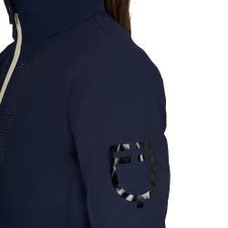 Softshell infantil unissex logótipo nas costas Blazer marinho Azul-marinho