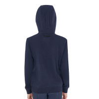 Moletom infantil unissex com capuz e zíper frontal Blazer marinho Azul-marinho