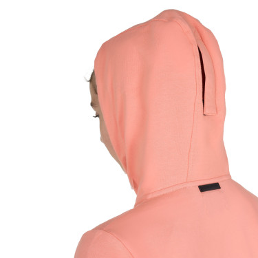 Moletom infantil unissex com capuz e zíper frontal Flor do deserto Rosa