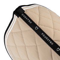 Sela de salto Double Stripes em tecido técnico Oxford castanho / preto Branco