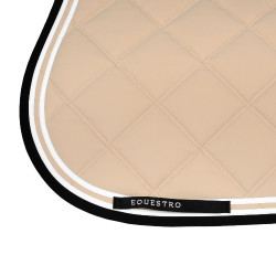 Sela de salto Double Stripes em tecido técnico Oxford castanho / preto Branco