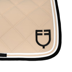 Sela de salto Double Stripes em tecido técnico Oxford castanho / preto Branco