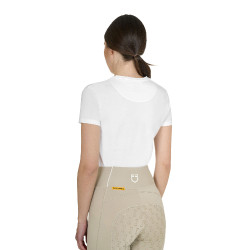 Camiseta feminina Horse Palm em algodão Branco