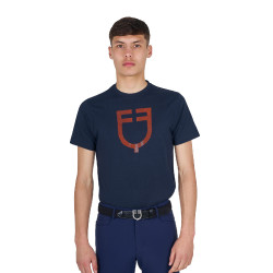 T-shirt básica homem com logótipo brilhante Marinho / marinho Azul