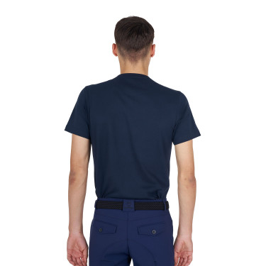 T-shirt básica homem com logótipo brilhante Marinho / marinho Azul