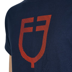 T-shirt básica homem com logótipo brilhante Marinho / marinho Azul