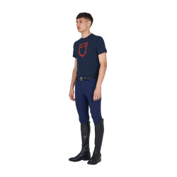 T-shirt básica homem com logótipo brilhante Marinho / marinho Azul