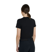 T-shirt feminina Strass em algodão Preto