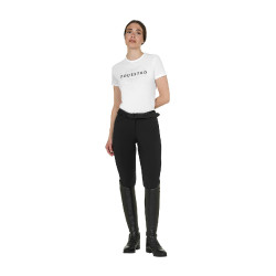 T-shirt feminina Elegant em algodão Branco