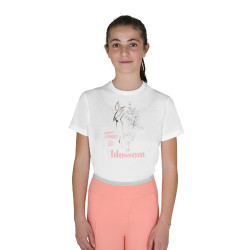 T-shirt infantil Time to Blossom em algodão Branco