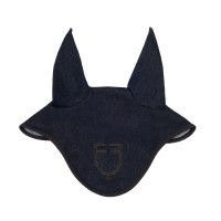 Touca em tecido técnico efeito denim com logótipo Denim azul