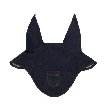 Touca em tecido técnico efeito denim com logótipo Denim azul