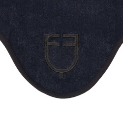 Touca em tecido técnico efeito denim com logótipo Denim azul