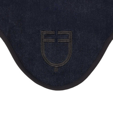 Touca em tecido técnico efeito denim com logótipo Denim azul