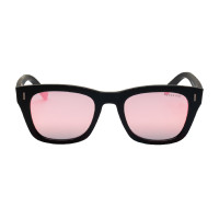 Óculos de sol esportivos polarizados modelo Solana Preto mate / rosa revo