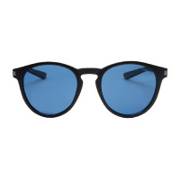 Óculos de sol esportivos polarizados modelo Heulwen Preto fosco / azul Óculos de sol esportivos polarizados modelo Heulwen Preto fosco / azul