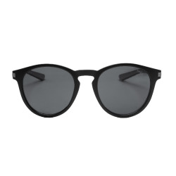 Óculos de sol esportivos polarizados modelo Heulwen Preto mate / prata revo