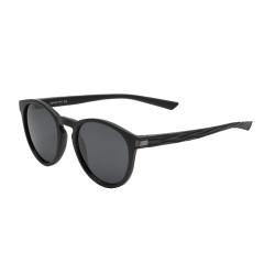 Óculos de sol esportivos polarizados modelo Heulwen Preto mate / prata revo