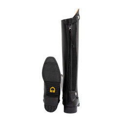 Botas infantis Eris em couro Preto