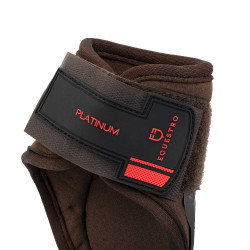 Quartelas para cavalos jovens em poliuretano e neoprene Castanho escuro