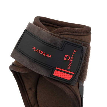Quartelas para cavalos jovens em poliuretano e neoprene Castanho escuro