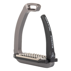 Estribo Rel-X Easy braço modelado Titânio Cinzento