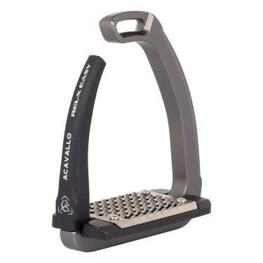 Estribo Rel-X Easy braço modelado Titânio Cinzento